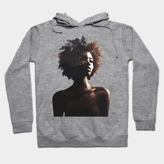 Afrocentric Woman Nature Hoodie by Graceful Designs